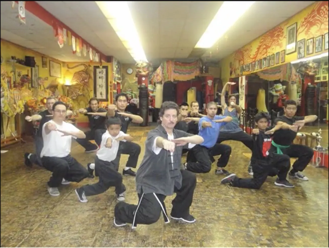 Leading class on the floor