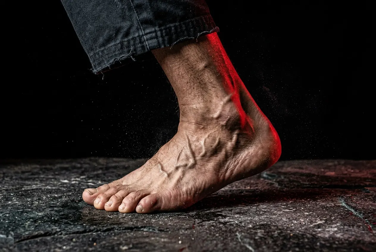 Tendon — deep stance hold under load